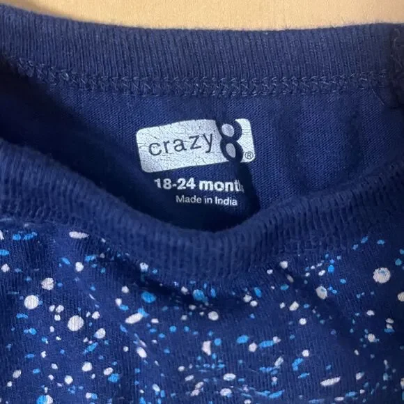 Crazy 8 Blue Boys 18-24 month Blue Longsleeve T-Shirt - Picture 3 of 3